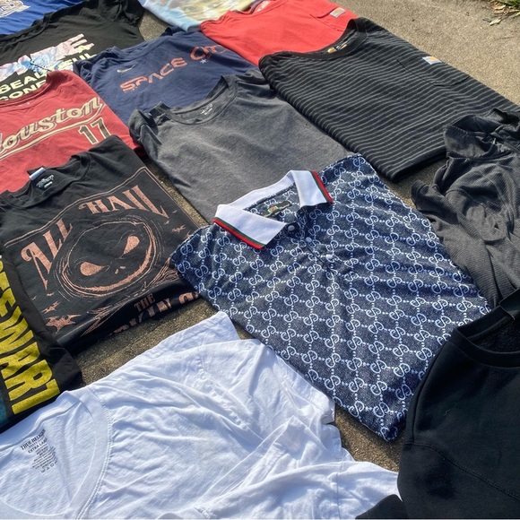 Bundle of men’s clothes short sleeve XL-XXL lot of clothes Y2K modern vintage - Picture 14 of 14